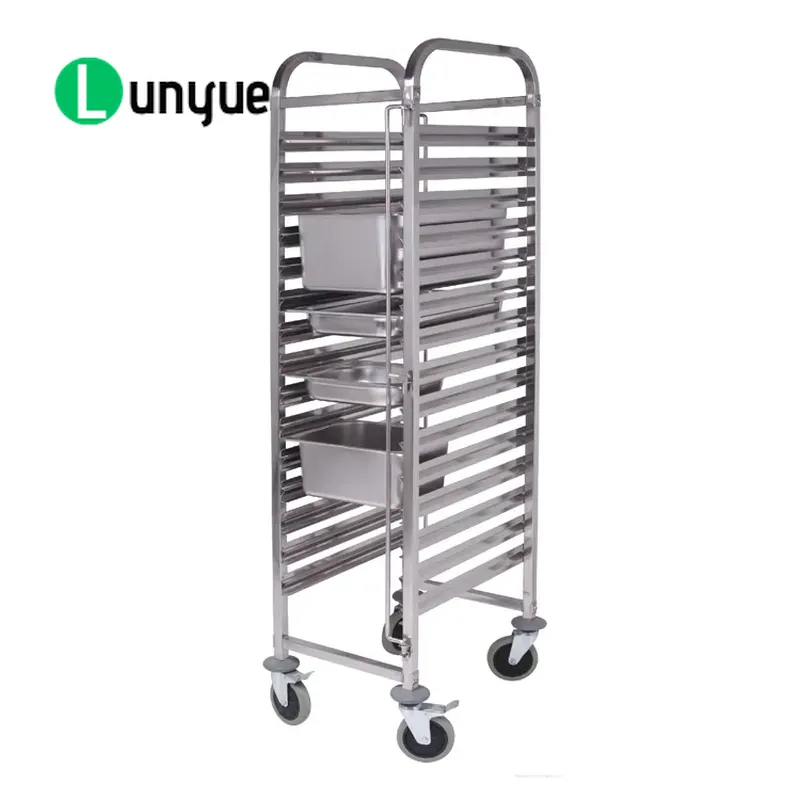รถเข็นเตาอบอาหารสแตนเลส 15 ชั้ - Kitchen Baking Cart บทวิจารณ์และราคา