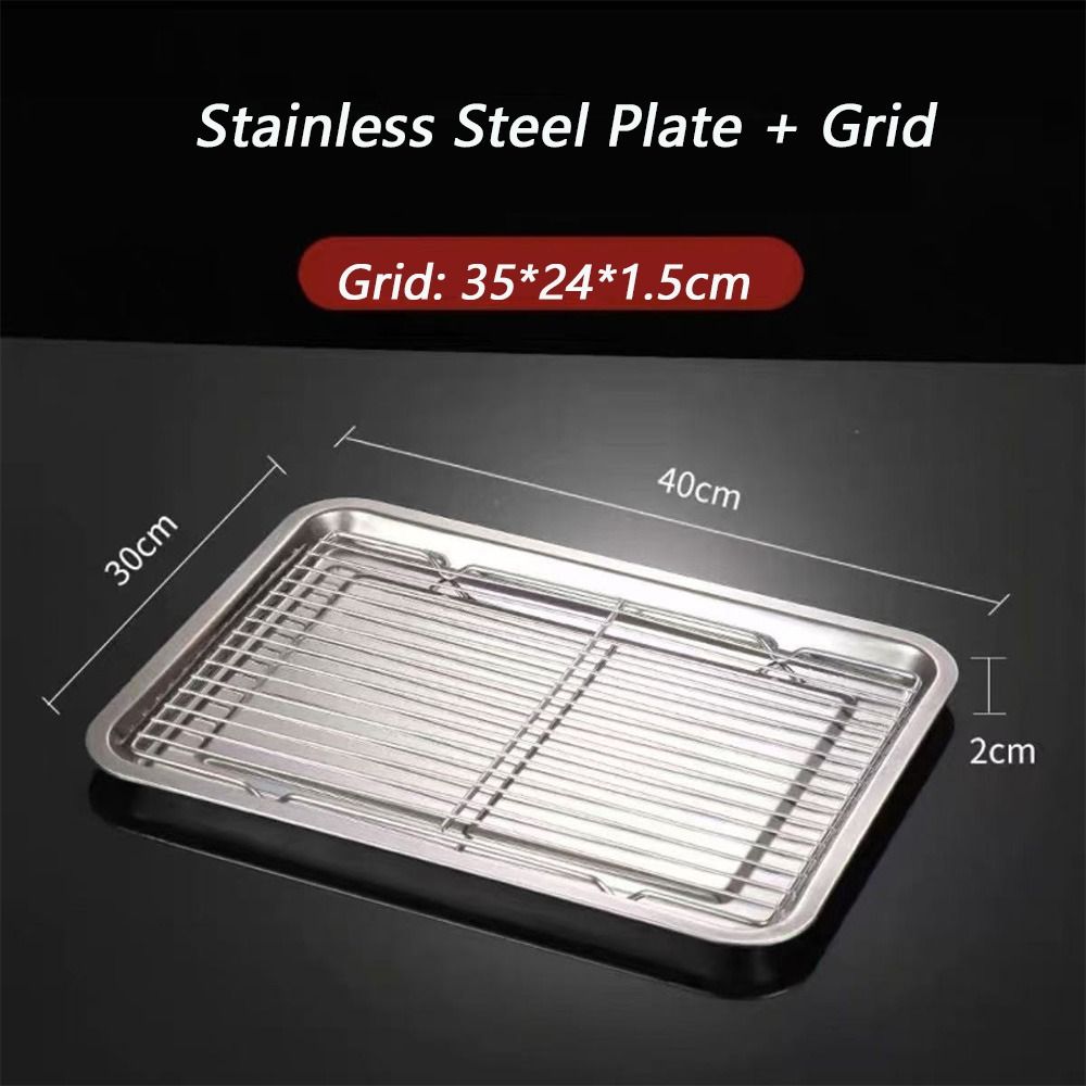 ถาดอบสแตนเลส 304 ใหม่ พร้อมตะแ - Kitchen Baking Rack บทวิจารณ์และราคา