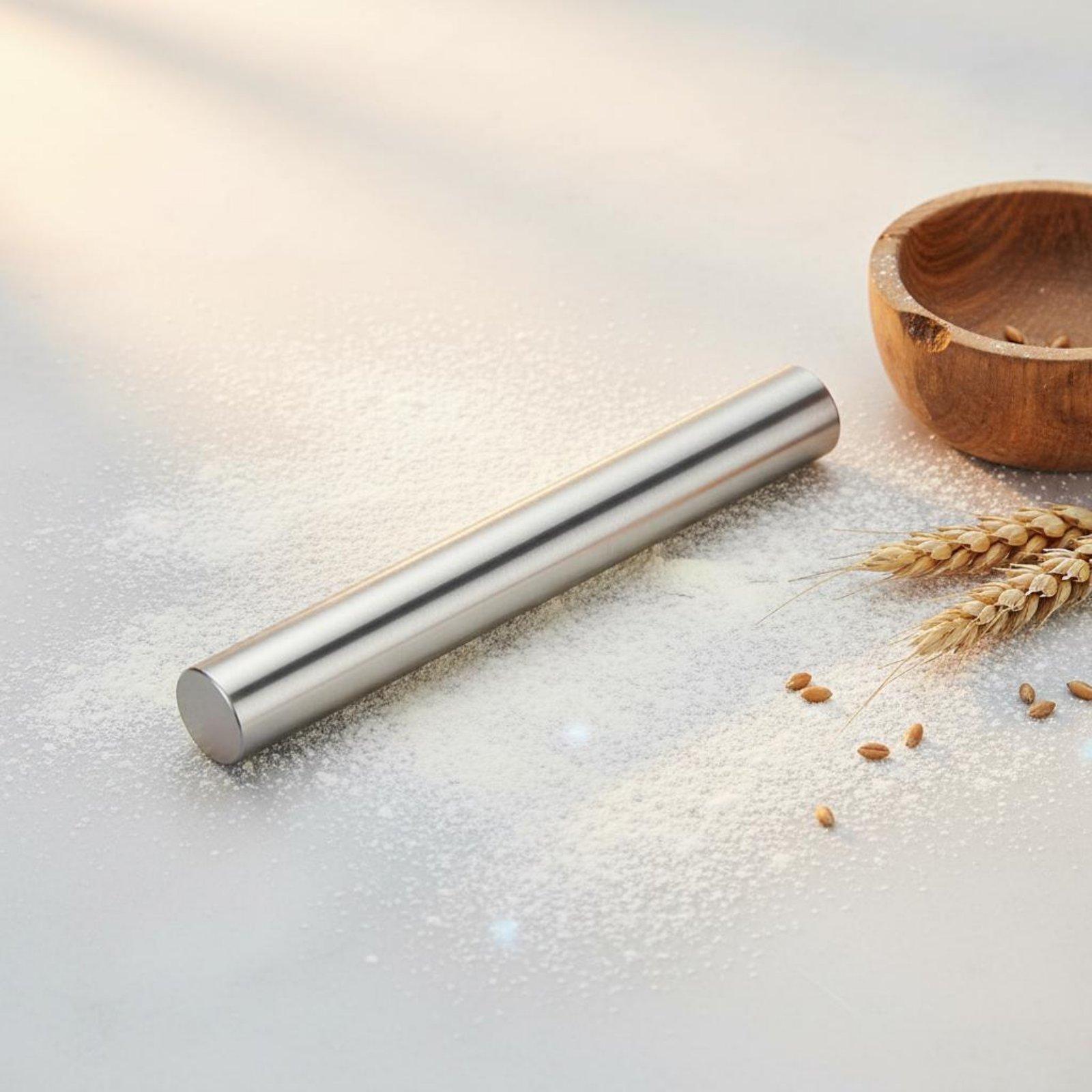 ไม้คลึงแป้งสเตนเลสสตีลระดับมือ - Kitchen Roller Baking บทวิจารณ์และราคา