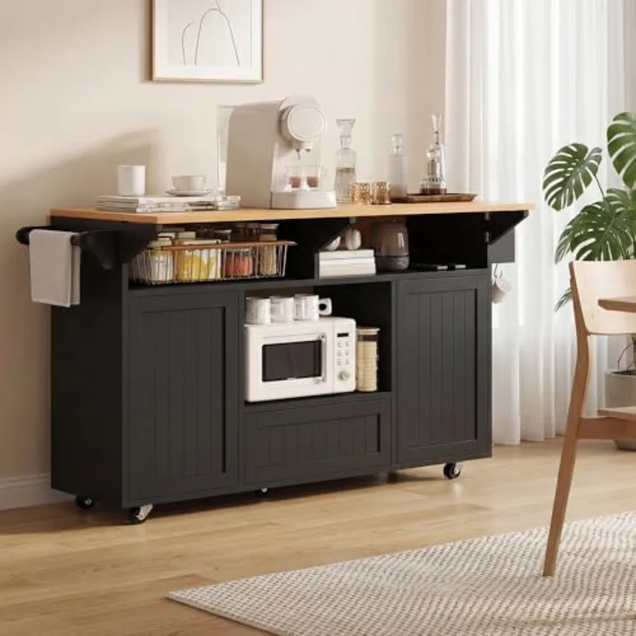 65 เกาะกลางครัวพร้อมที่พับเก็บ - Kitchen Uncle บทวิจารณ์และราคา