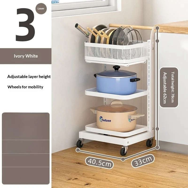 รถเข็นครัวแบบเคลื่อนที่ ชั้นวา - Kitchen Uncle บทวิจารณ์และราคา